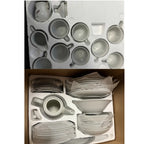 Vajilla de Porcelana 47 Piezas Completa | Juego de Loza 8 Personas