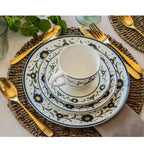 Vajilla Porcelana 30 Piezas - Juego de Loza Hallen Fiesole