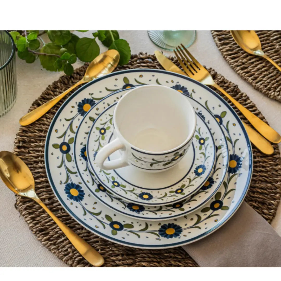 Vajilla Porcelana 30 Piezas - Juego de Loza Hallen Fiesole