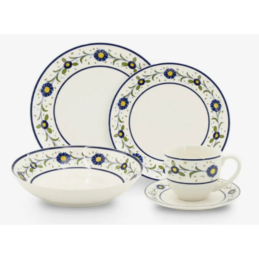 Vajilla Porcelana 30 Piezas - Juego de Loza Hallen Fiesole