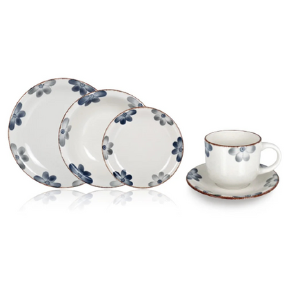 Juego de Vajilla Loza 30 Piezas Porcelana Amelie