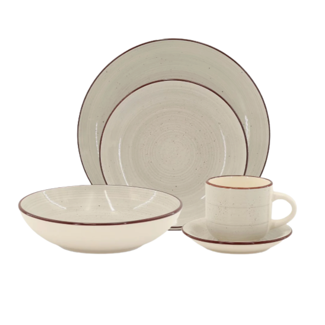 Set Vajilla 30 Piezas Porcelana Hallen Lorenza