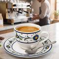Set 6 Tazas Espresso con Plato 80ml Hallen Fiesole | Café