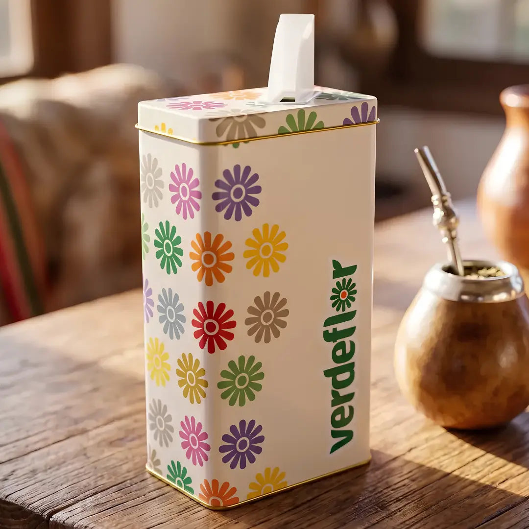 Lata Yerbera Dispensadora para Yerba Mate 500 g Anymate