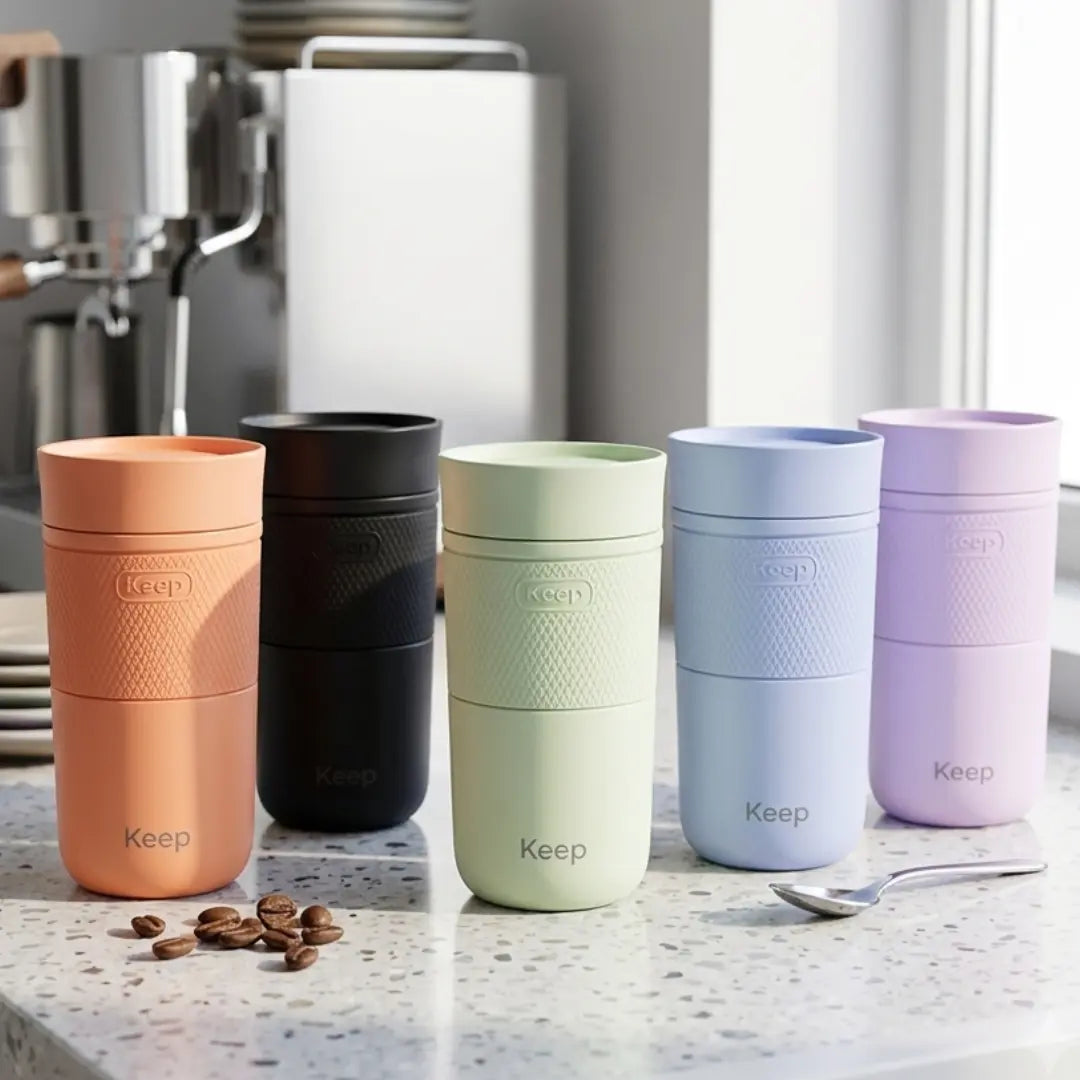 Mug Termico Prime Boton 400ml Keep | Vaso de Acero Inox