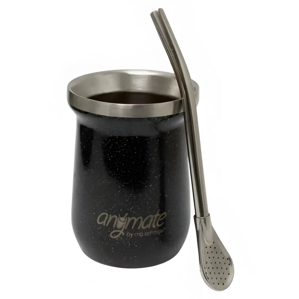 Mate Anymate Zaino Acero Inoxidable 140ml con Bombilla 16cm
