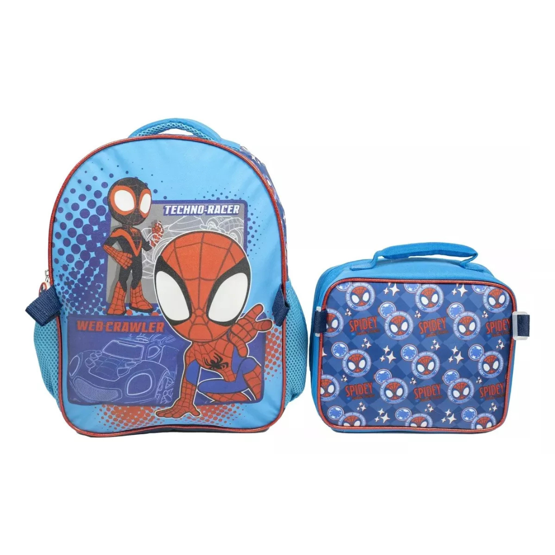 Mochila Escolar con Lonchera Spidey Niño