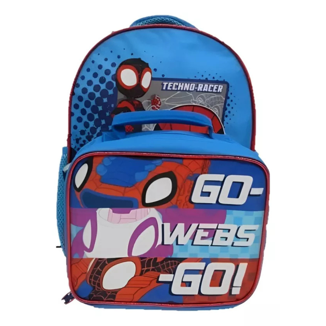 Mochila Escolar con Lonchera Spidey Niño