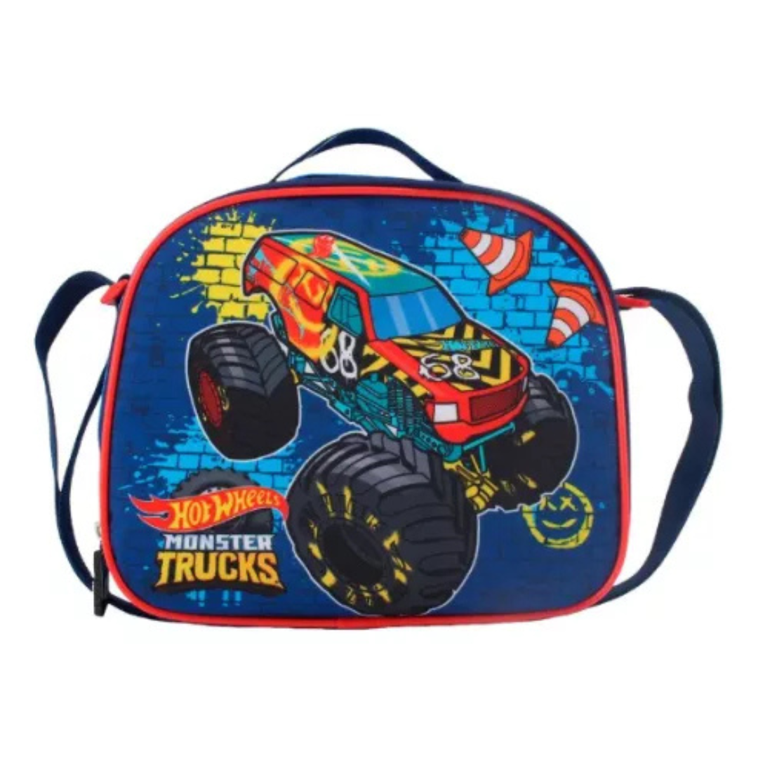 Pack Escolar Mochila + Estuche + Lonchera Hotweels