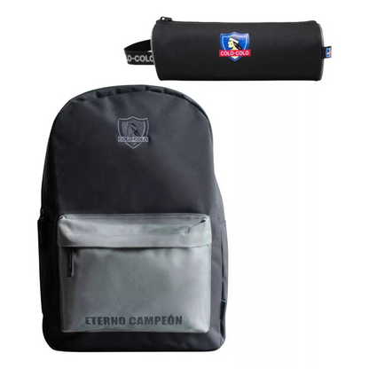 Pack Escolar Mochila + Estuche Colo Colo