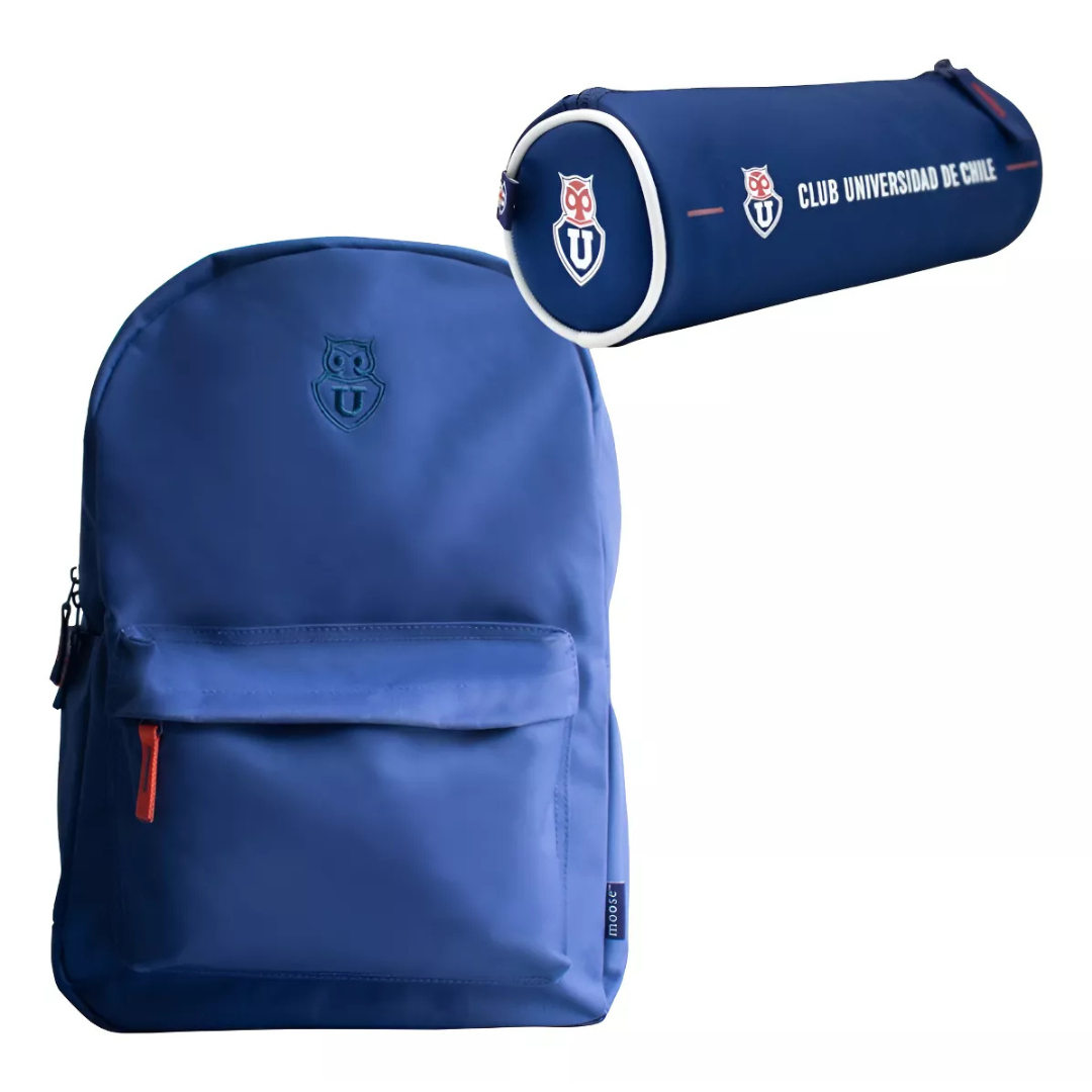 Pack Escolar Mochila + Estuche U de Chile