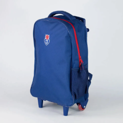 Tripack Escolar Mochila con Ruedas + Estuche + Lonchera U de Chile