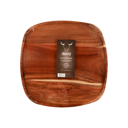 Plato de Madera para Asados Wayu