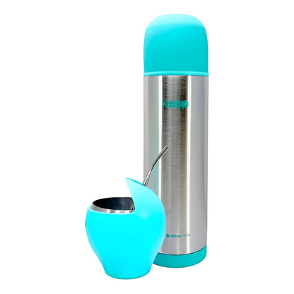 Set Termo 500 ML + Matero con Bombilla Keep