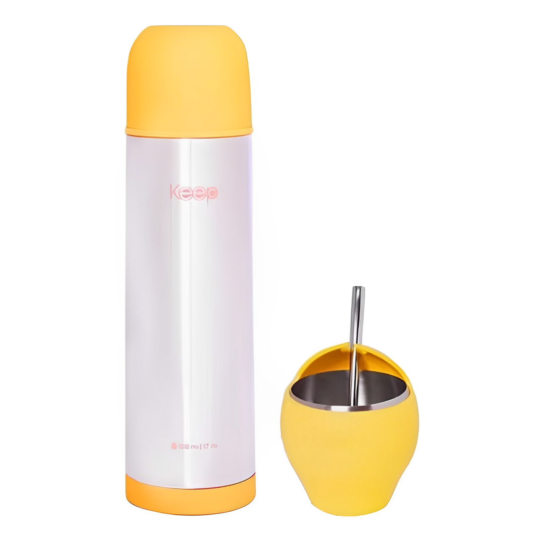 Set Termo 500 ML + Matero con Bombilla Keep