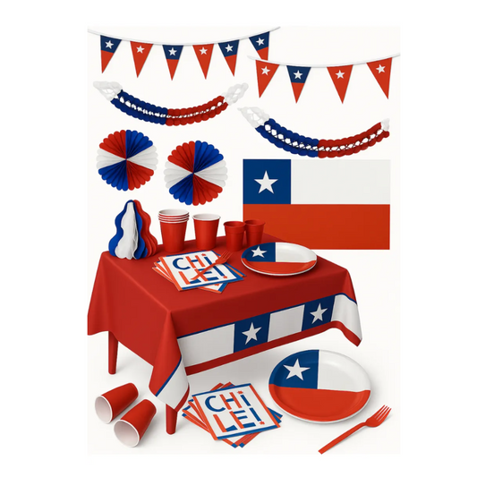 Pack Decorativo Guirnaldas Fechas Patrias Chile