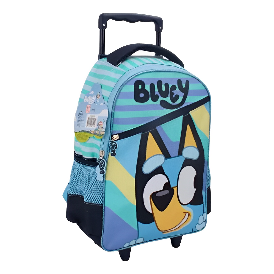 Pack Escolar 3 Piezas Bluey (Mochila con ruedas + Estuche + Lonchera)