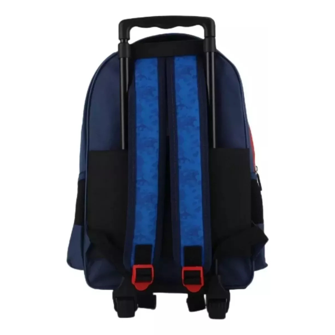 Pack Escolar 3 Piezas Spiderman (Mochila con ruedas + Estuche + Lonchera)