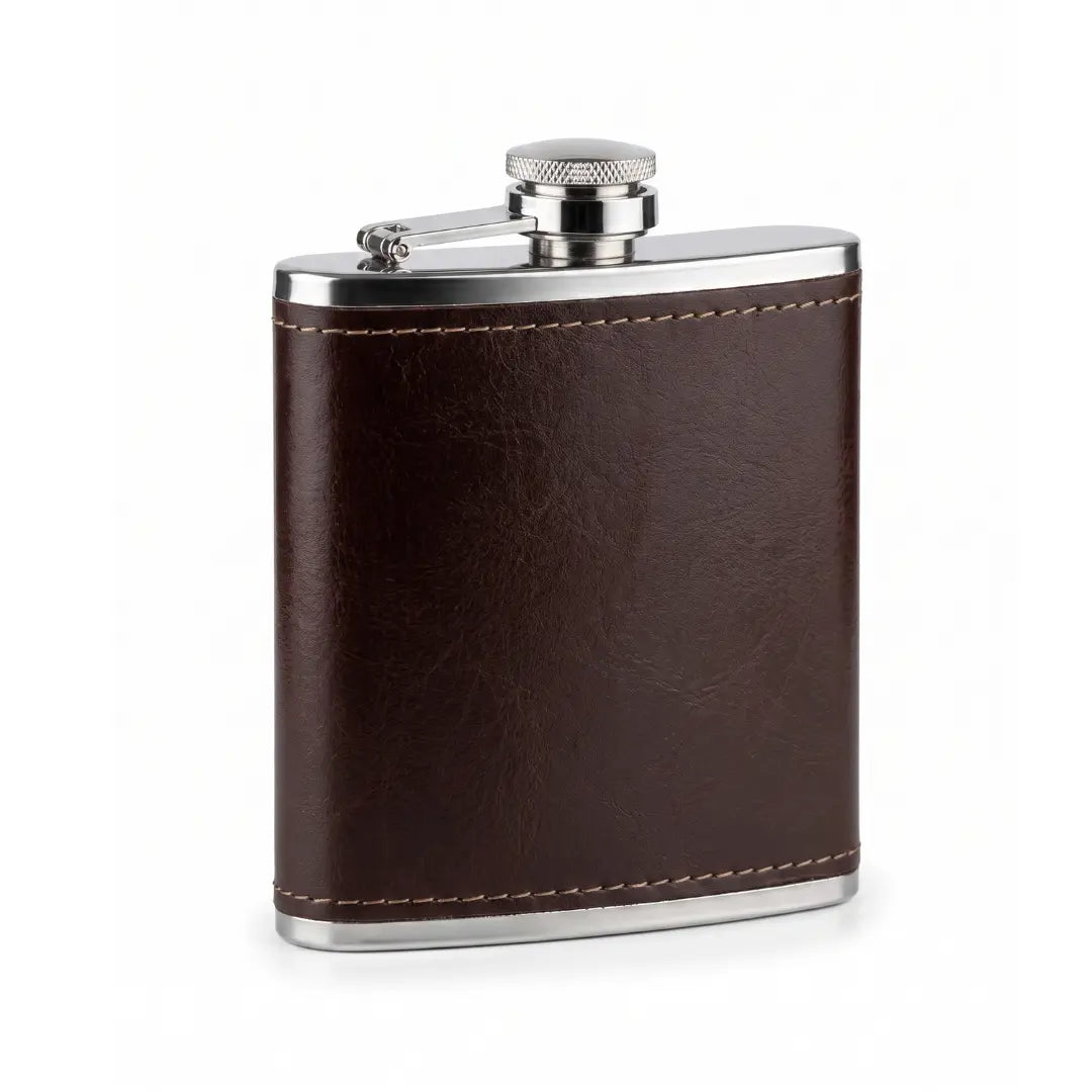 Petaca 6 Oz Licorera Marrón Regalo