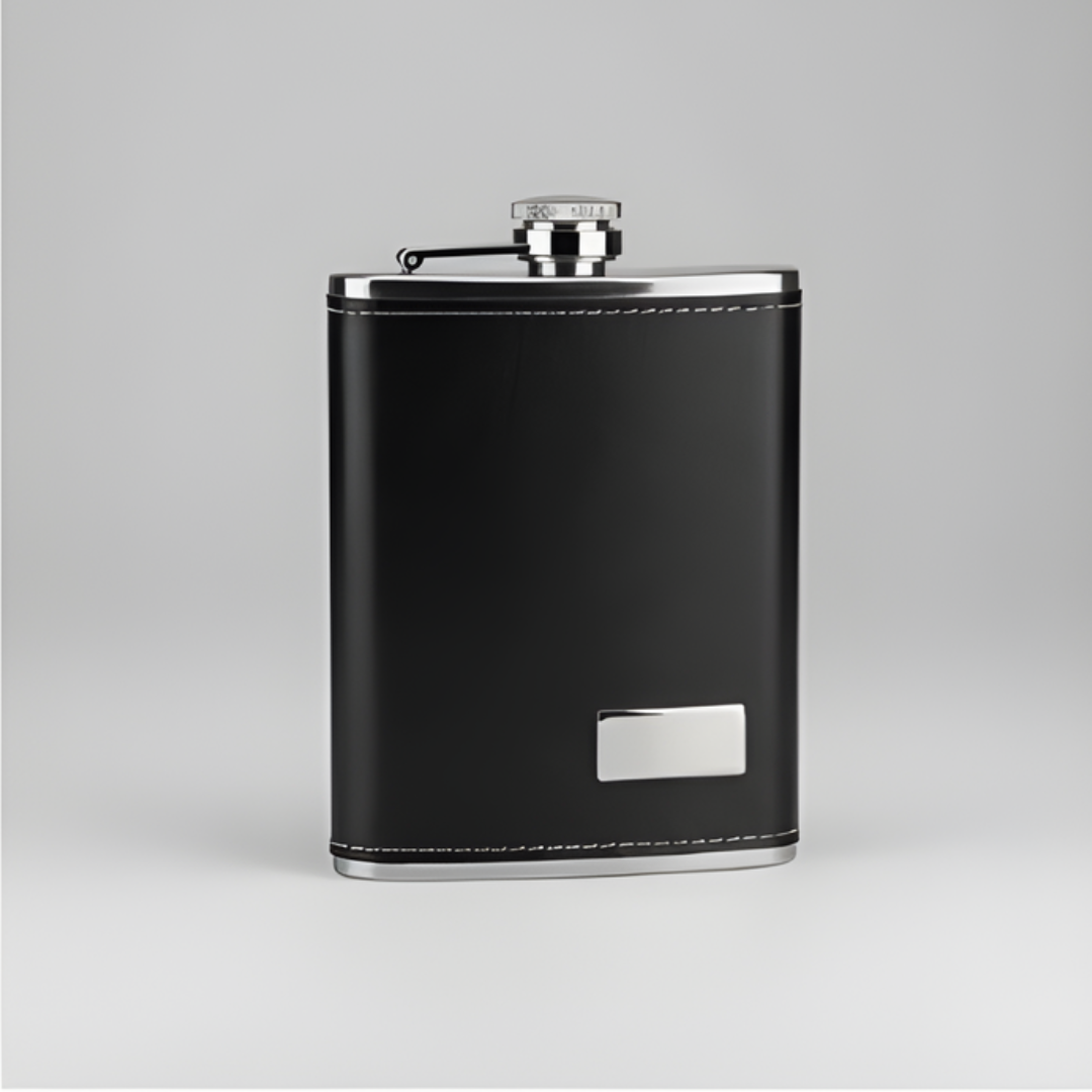 Petaca 8 Oz Licorera de Ecocuero | Regalo Elegante