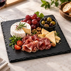 Tabla de Pizarra Cuadrada 30x30 cm para Picoteo y Quesos