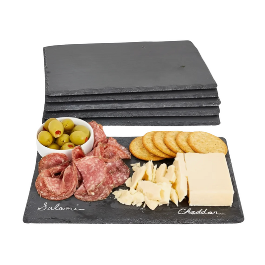 Plato Tabla de Piedra Pizarra Wayu 30x20cm Aperitivos