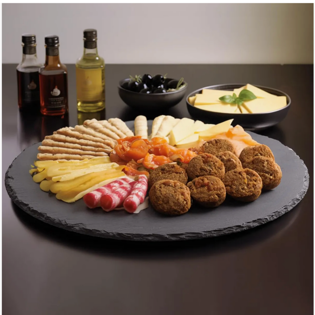 Plato de Piedra Pizarra Giratorio 33 CM Wayu