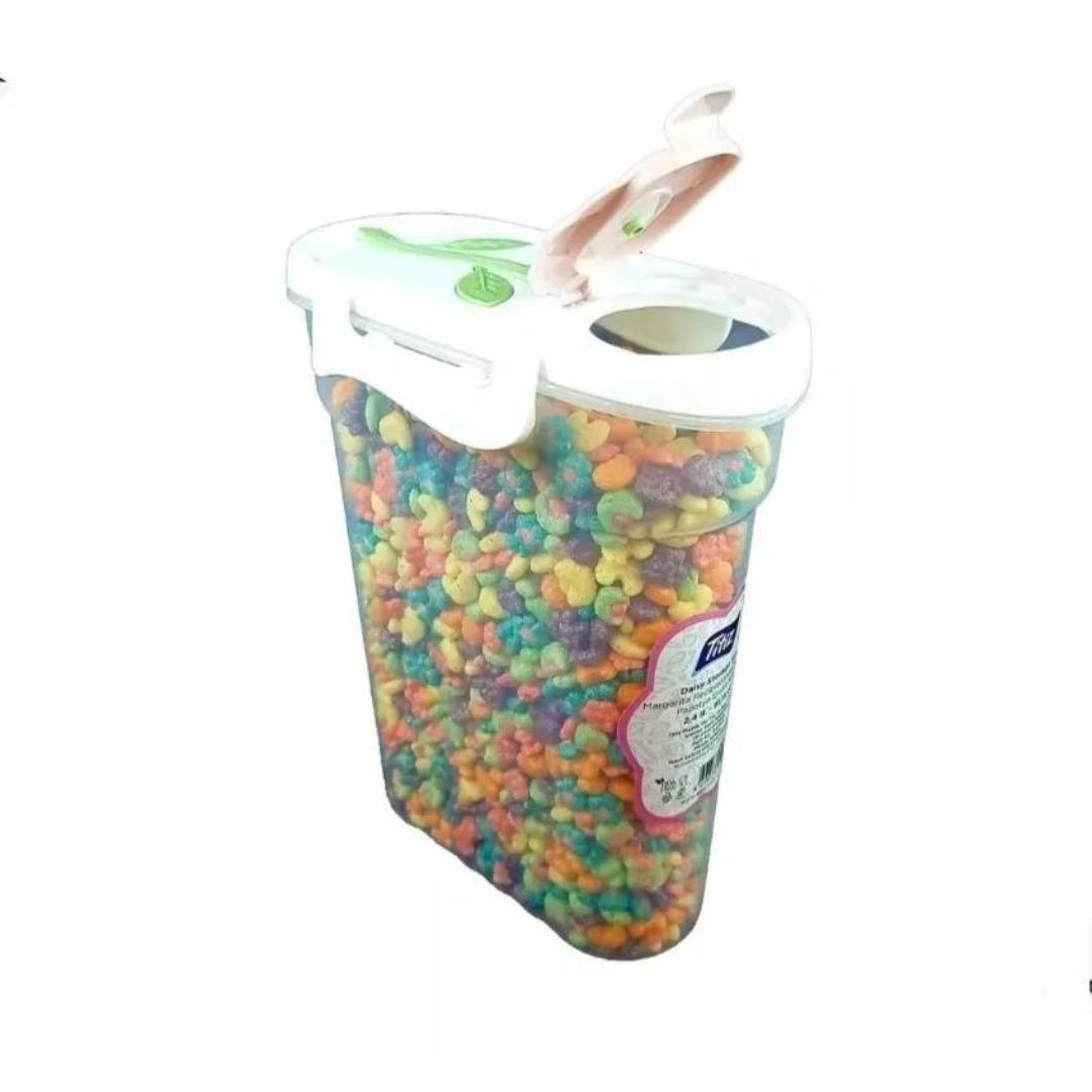 Contenedor Para Alimentos Y Cereal 2.4l Marca Titiz