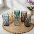 Vasos de Colores Diamante 400 ml Deli Glass | Globalshopping