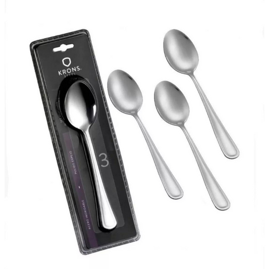 Set De 3 Cucharas De Té Café Mesa Krons En Blister