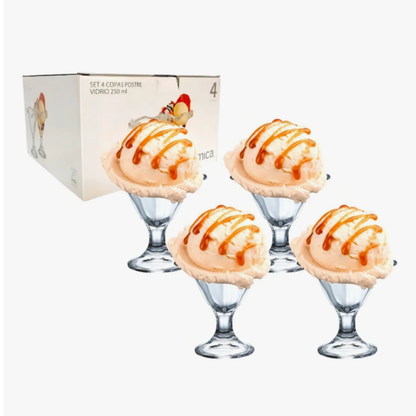 Copa Helado Postre Vittoria 240 ml Allgera (x4)