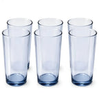 Set 6 Vasos Altos Cristar Elemental Azul 480 ml