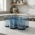 Set 6 Vasos Bajos Cristar Elemental Azul 391 ml