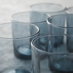 Set 6 Vasos Bajos Cristar Elemental Azul 391 ml