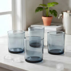 Set 6 Vasos Bajos Cristar Elemental Azul 391 ml