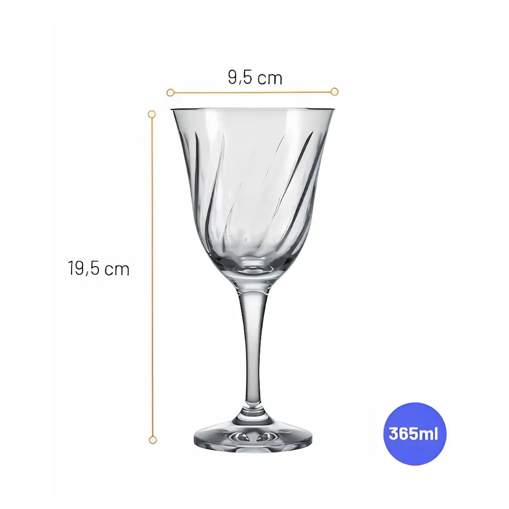 Set de 6 Copas Champagne Lirio 365 ml Nadir