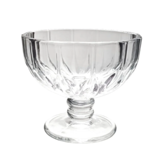 Set 6 Copas De Helado Vidrio Labrado 350ml Postres