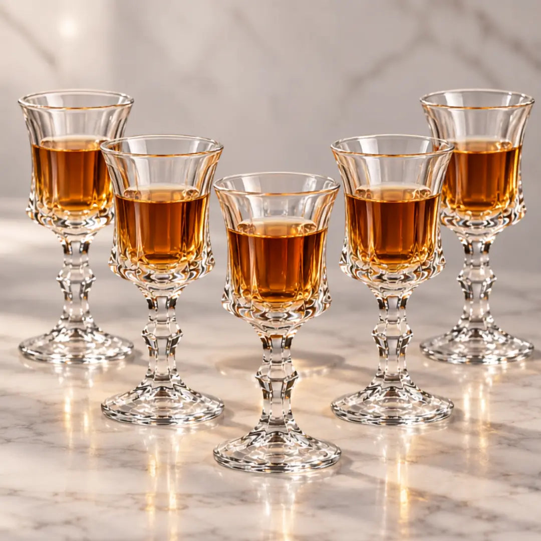 Set de 6 Mini Copas de Vidrio para Licor 50 ml