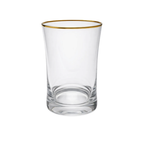 Set 6 Vasos con Borde Dorado 420ml