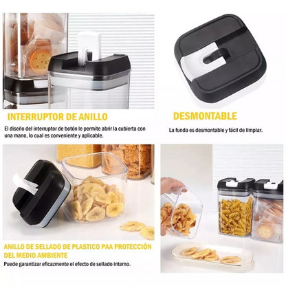 Set 7 Contenedores Apilables para Cocina