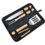 Set Parrillero de 4 Piezas con Estuche para Asado