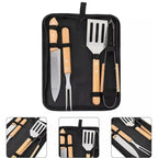 Set Parrillero de 4 Piezas con Estuche para Asado