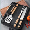 Set Parrillero de 4 Piezas con Estuche para Asado
