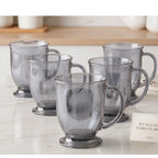 Set de 6 Tazas de Vidrio Jumbo 490ml