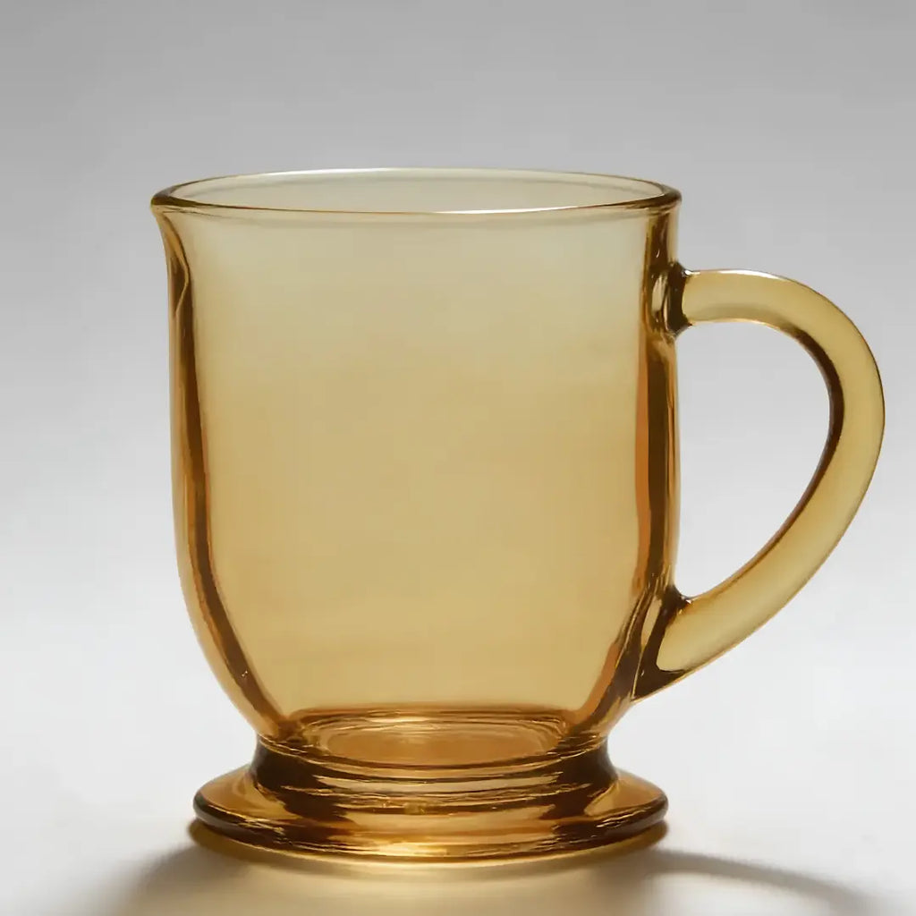 Set de 6 Tazas de Vidrio Ámbar 490ml