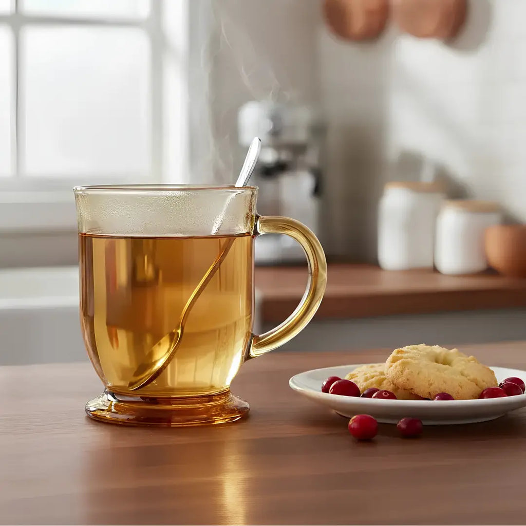 Set de 6 Tazas de Vidrio Ámbar 490ml