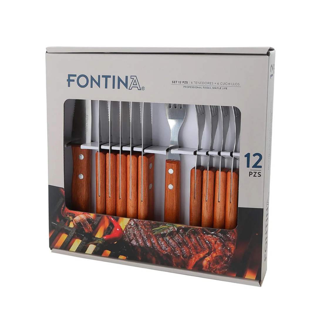 Set Cubiertos para Carne Fontina 12 Piezas