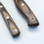 Cuchillo Parrillero Set Wayu Smoke con Tenedor y Funda