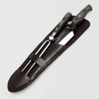 Cuchillo Parrillero Set Wayu Smoke con Tenedor y Funda