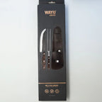Cuchillo Parrillero Set Wayu Smoke con Tenedor y Funda